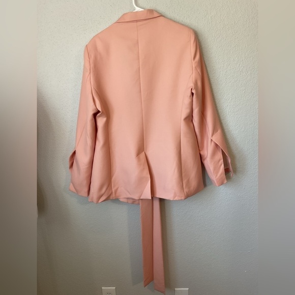 NWT Maggie Marilyn Salmon Pink Just Getting Started Blazer Size 10 - Picture 8 of 16